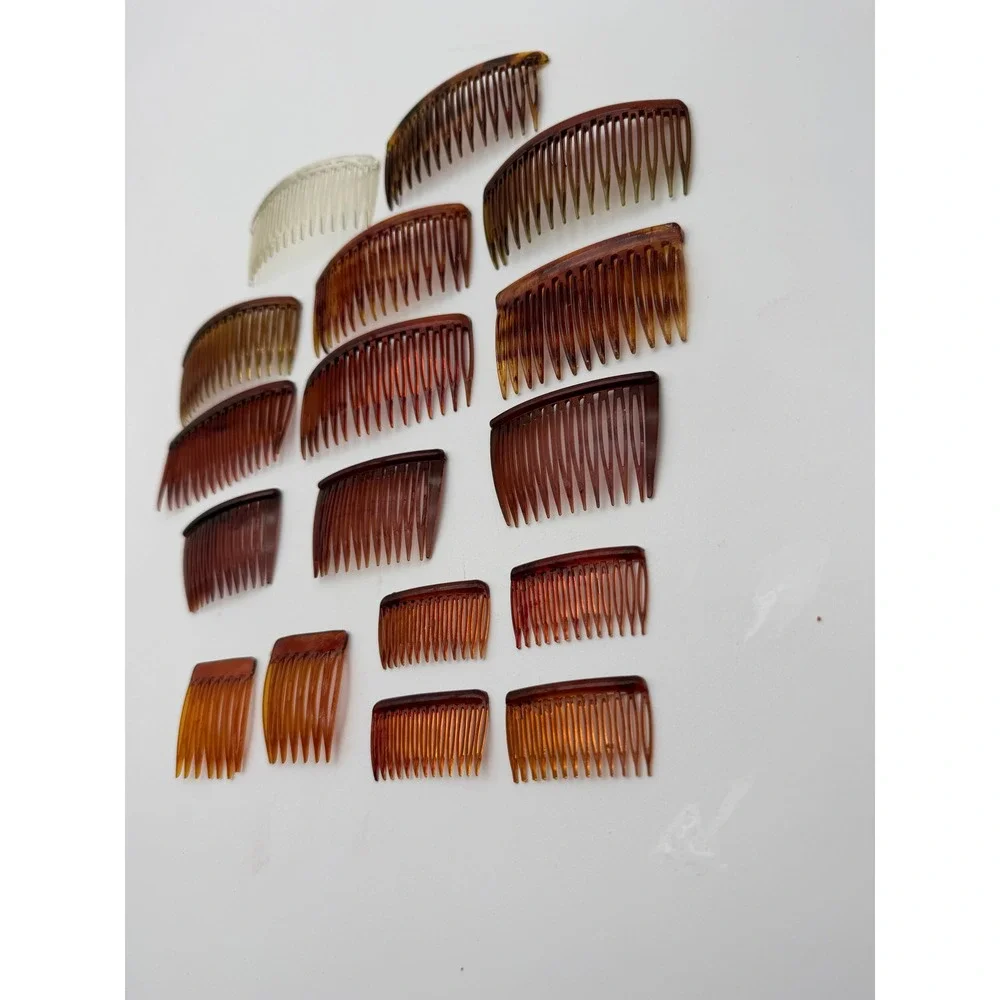 NOS Vintage 1995 Goody Kant-Slip Clear Hair Side Combs Made in USA Plus Open Lot